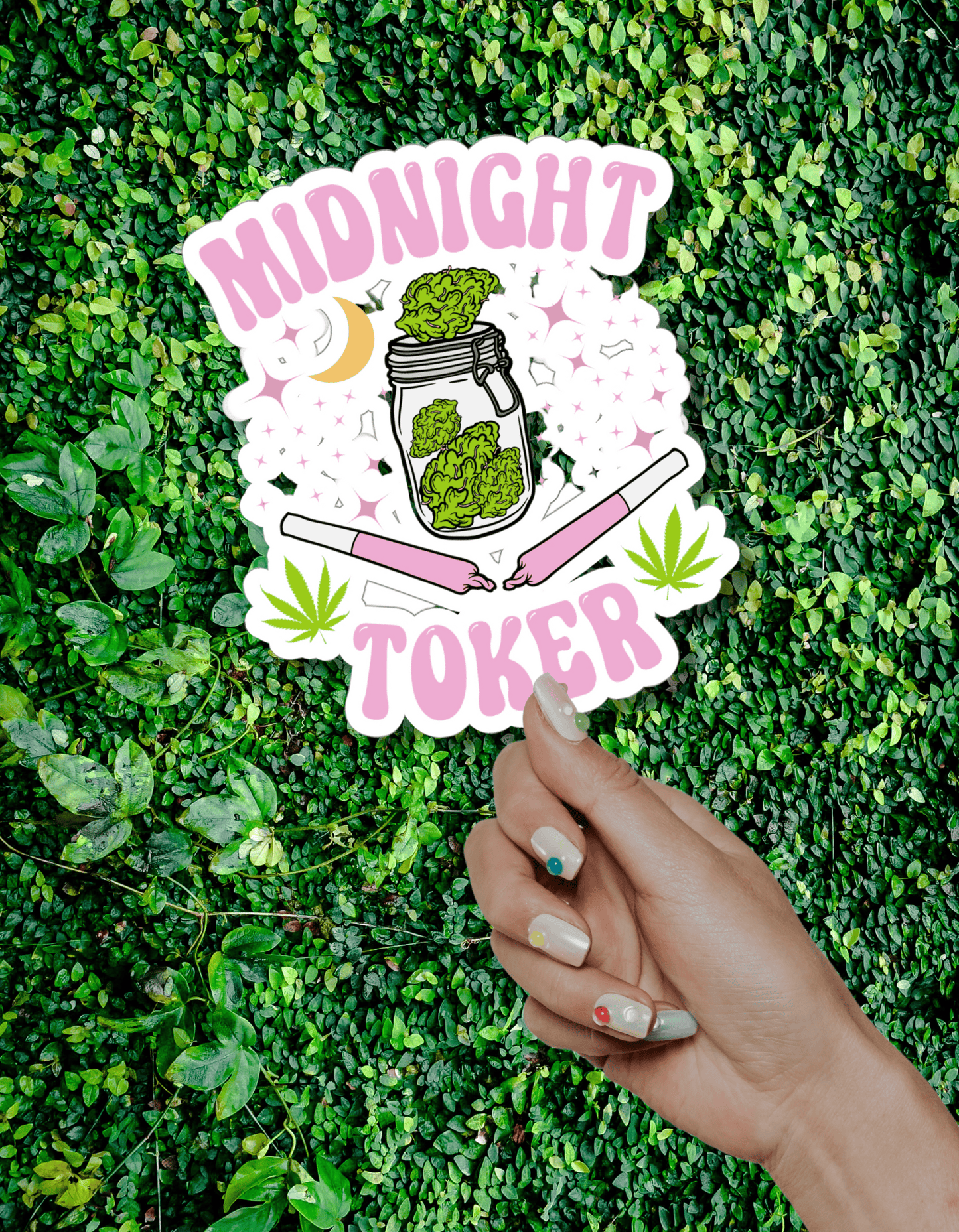 Midnight Toker Kiss-Cut Stickers
