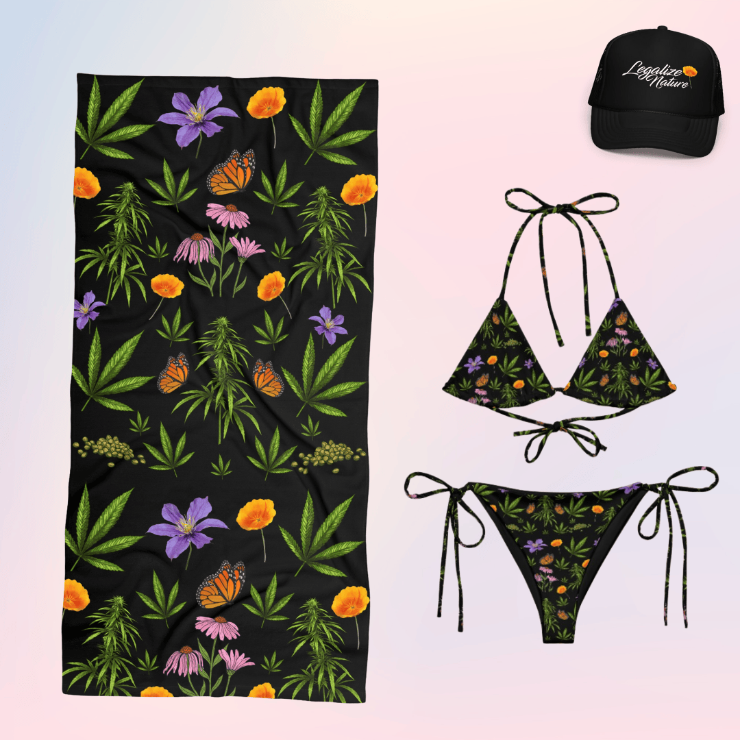 Garden Babe Beach Towel