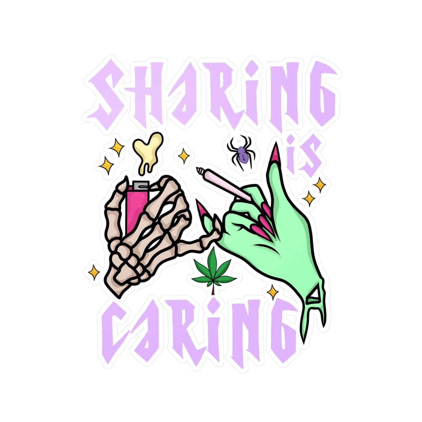 Sharing Is Caring Vinyl Die-Cut Sticker