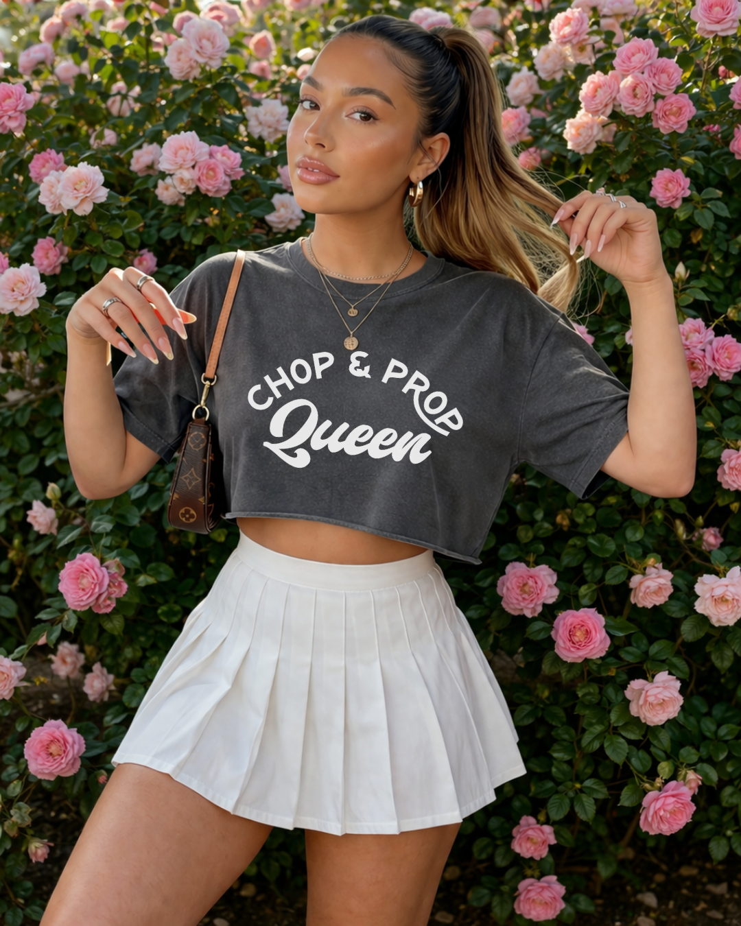 Chop & Prop Queen Cropped Boxy Tee