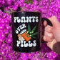 Plants Over Pills Black Mug