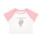 Born To Be a Babygirl Forced To Be a Big Dawg Raglan Baby T-Shirt