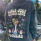 Girls Just Wanna Have Flowers CC Hoodie