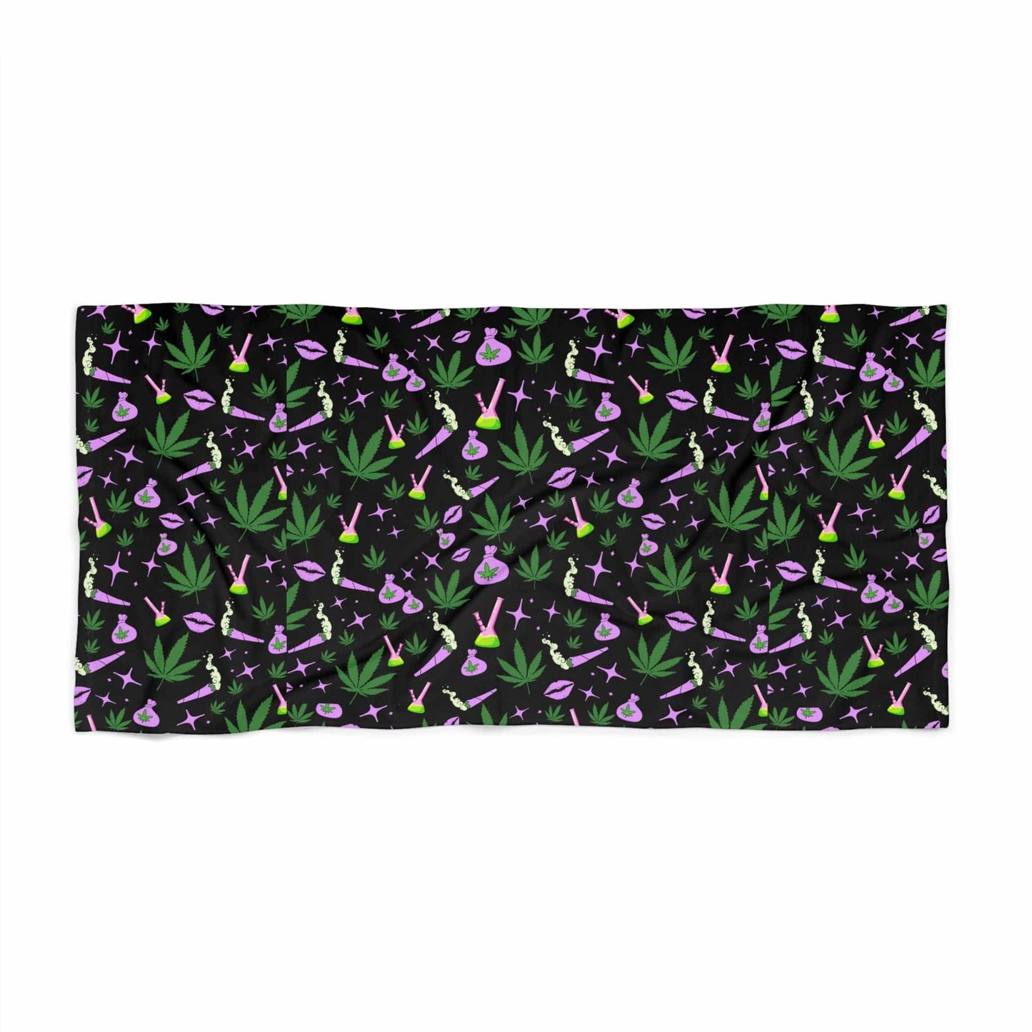 Stoner Babe Beach Towel