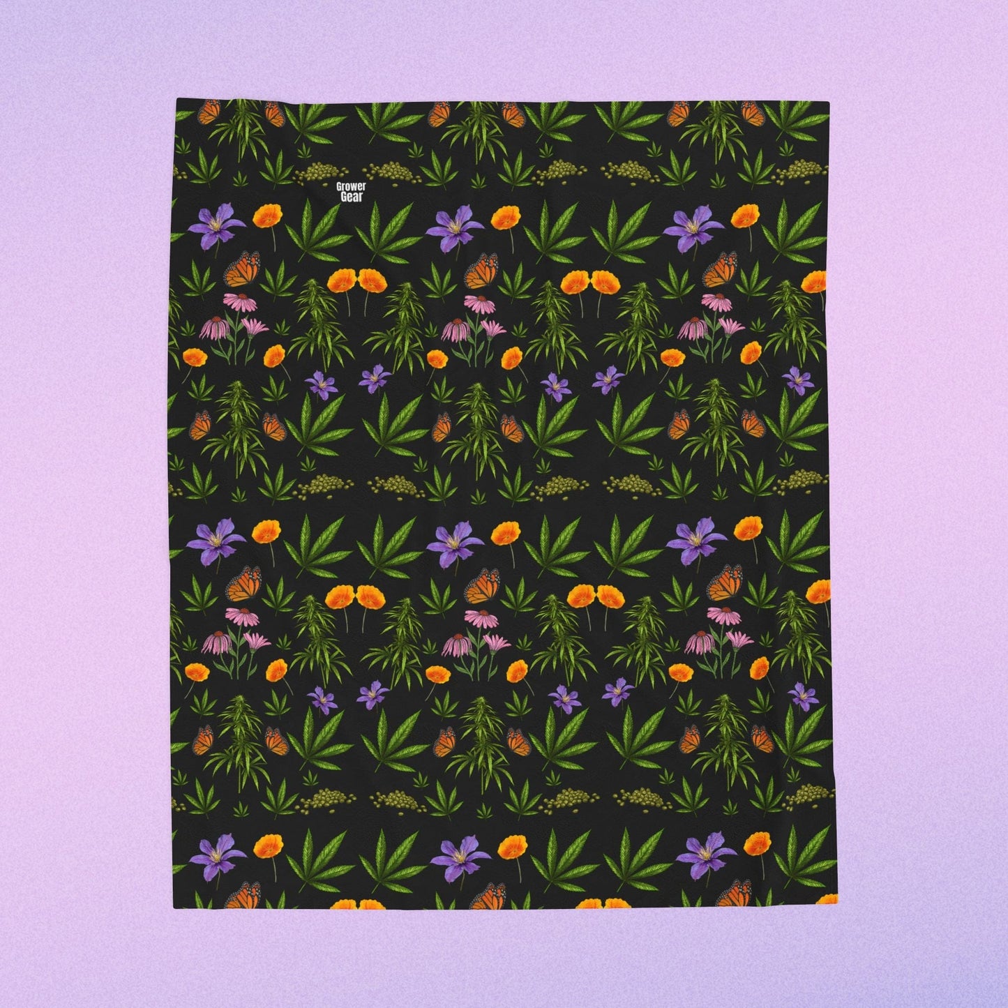 Garden Babe Velveteen Plush Blanket