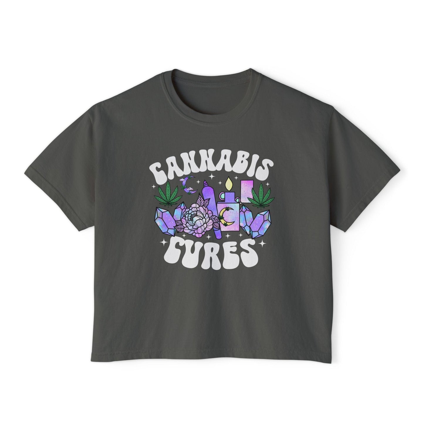 Cannabis Cures Cropped Tee
