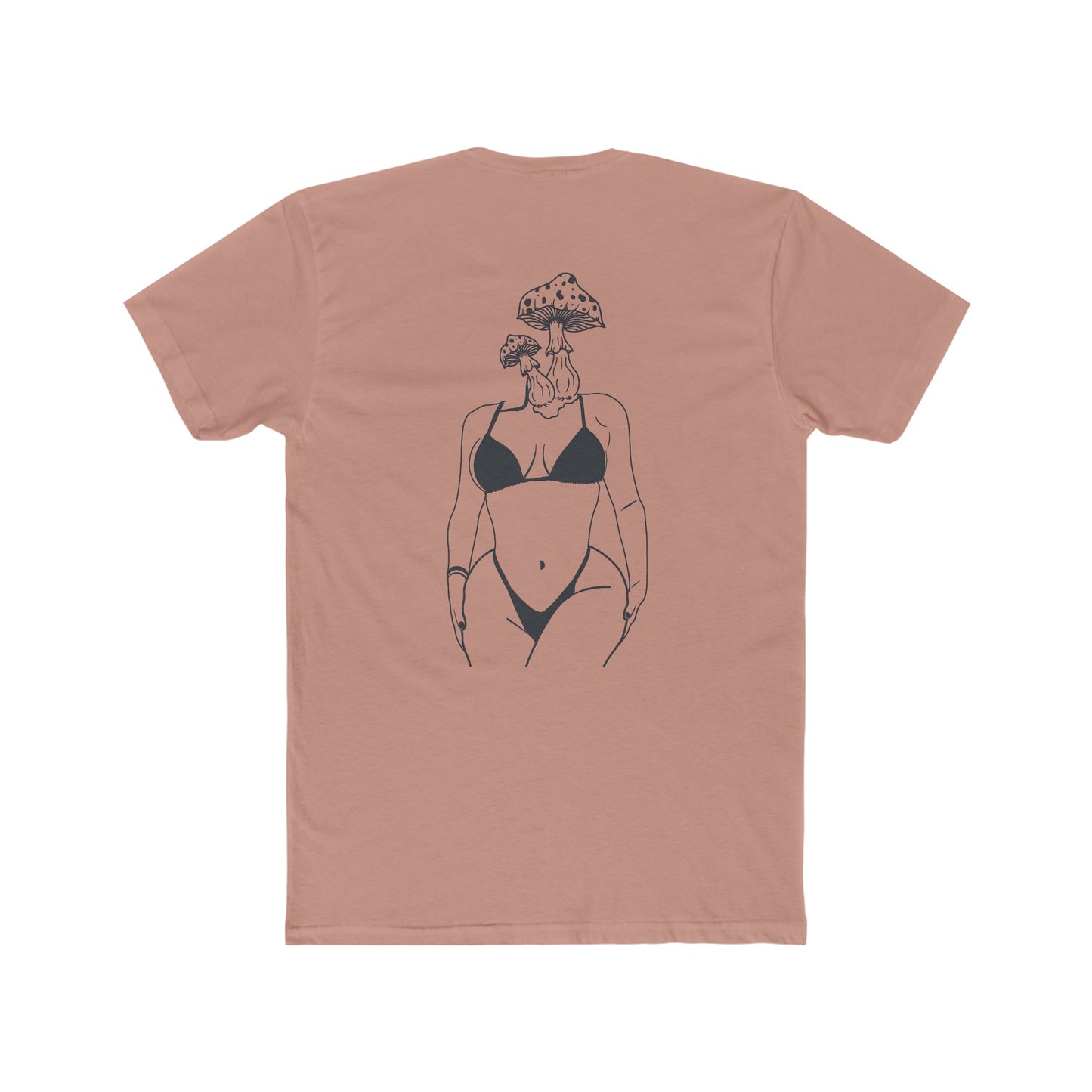 Mushroom Grl Cotton Crew Tee