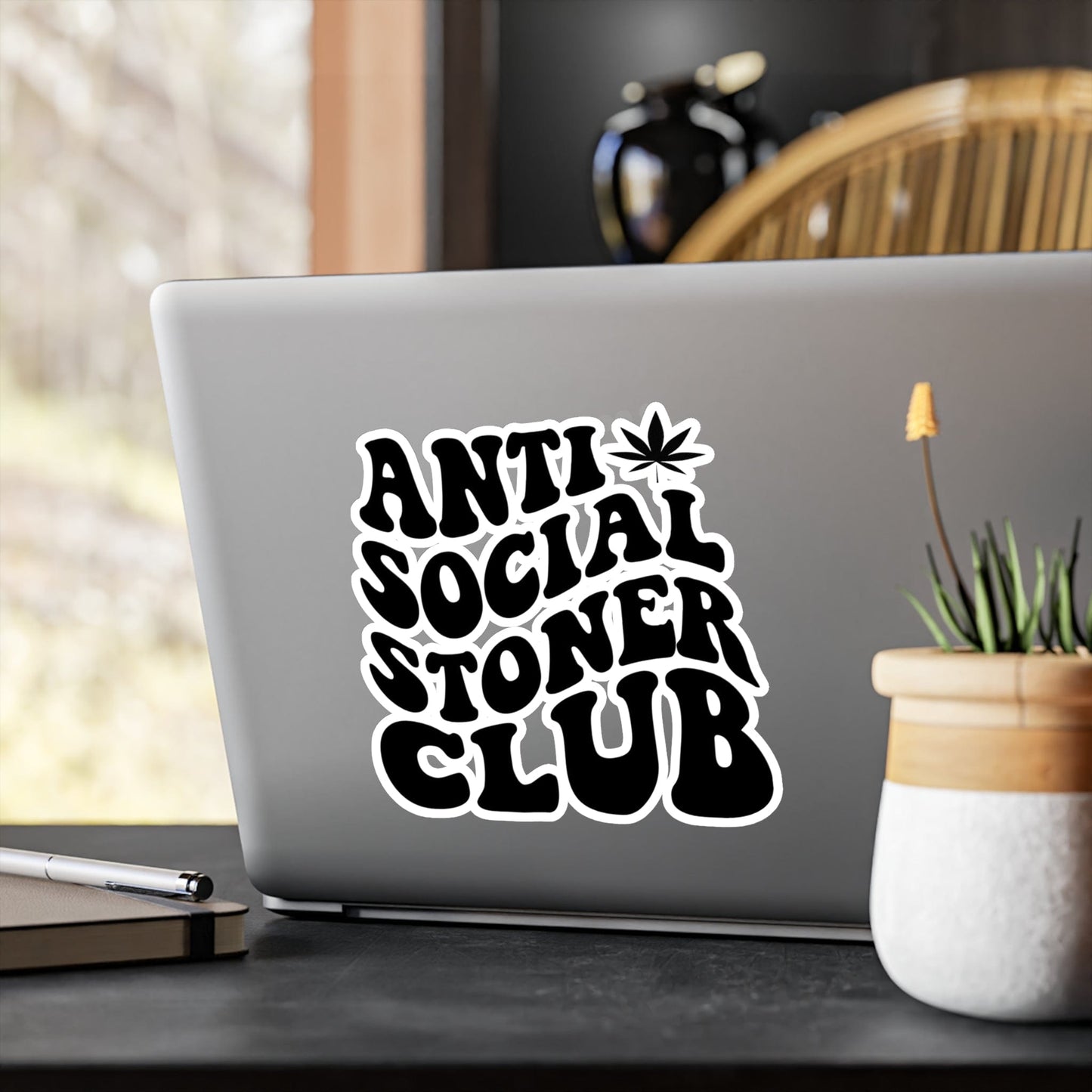Anti Social Stoner Club Vinyl Die-Cut Sticker
