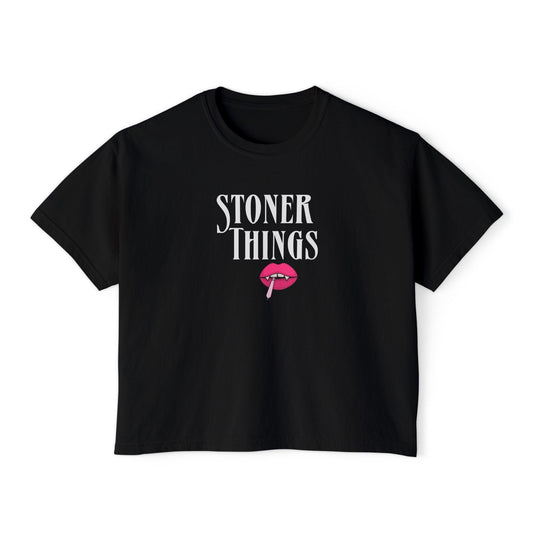 Stoner Things Boxy Cropped Top