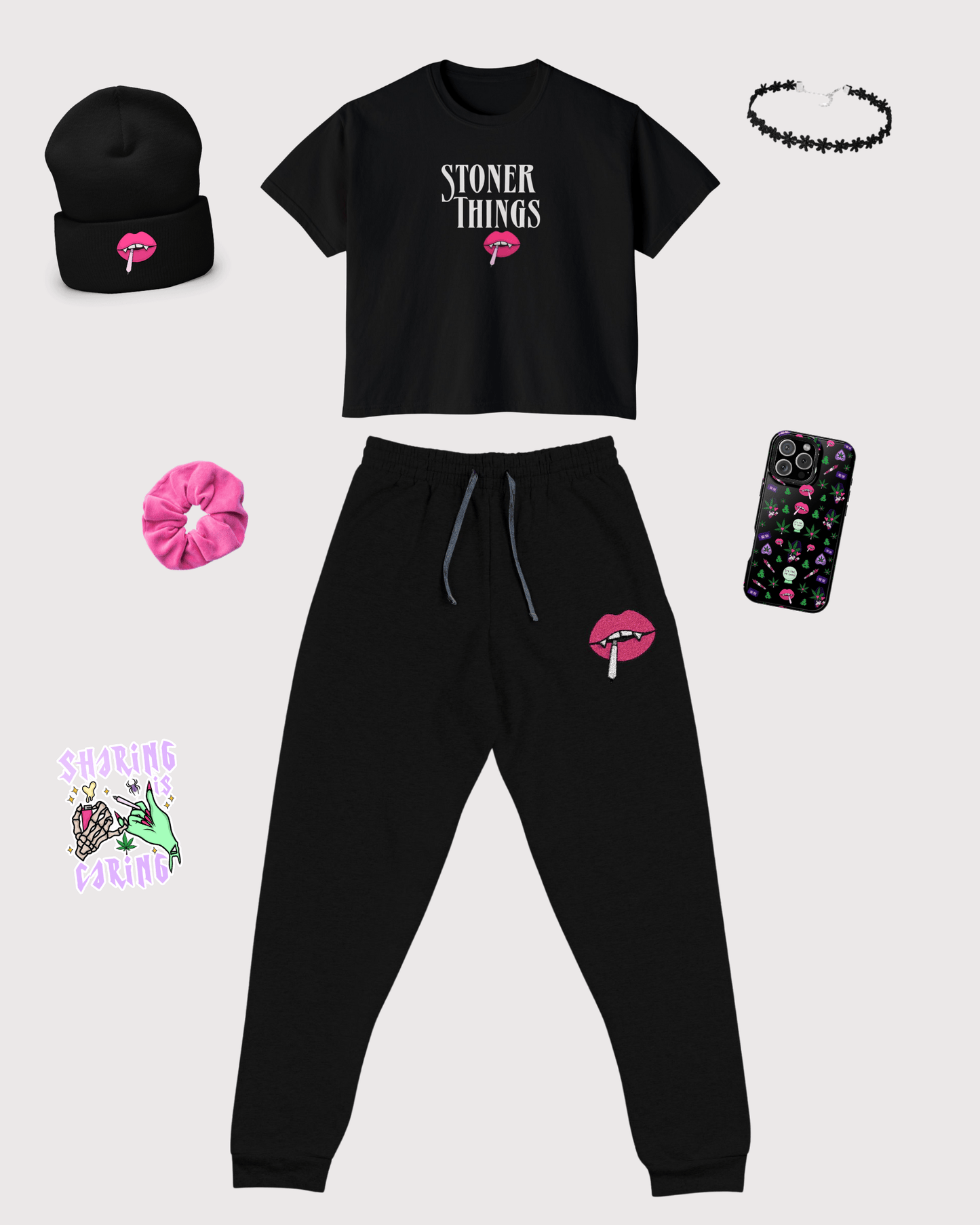 Stoner Things Boxy Cropped Top