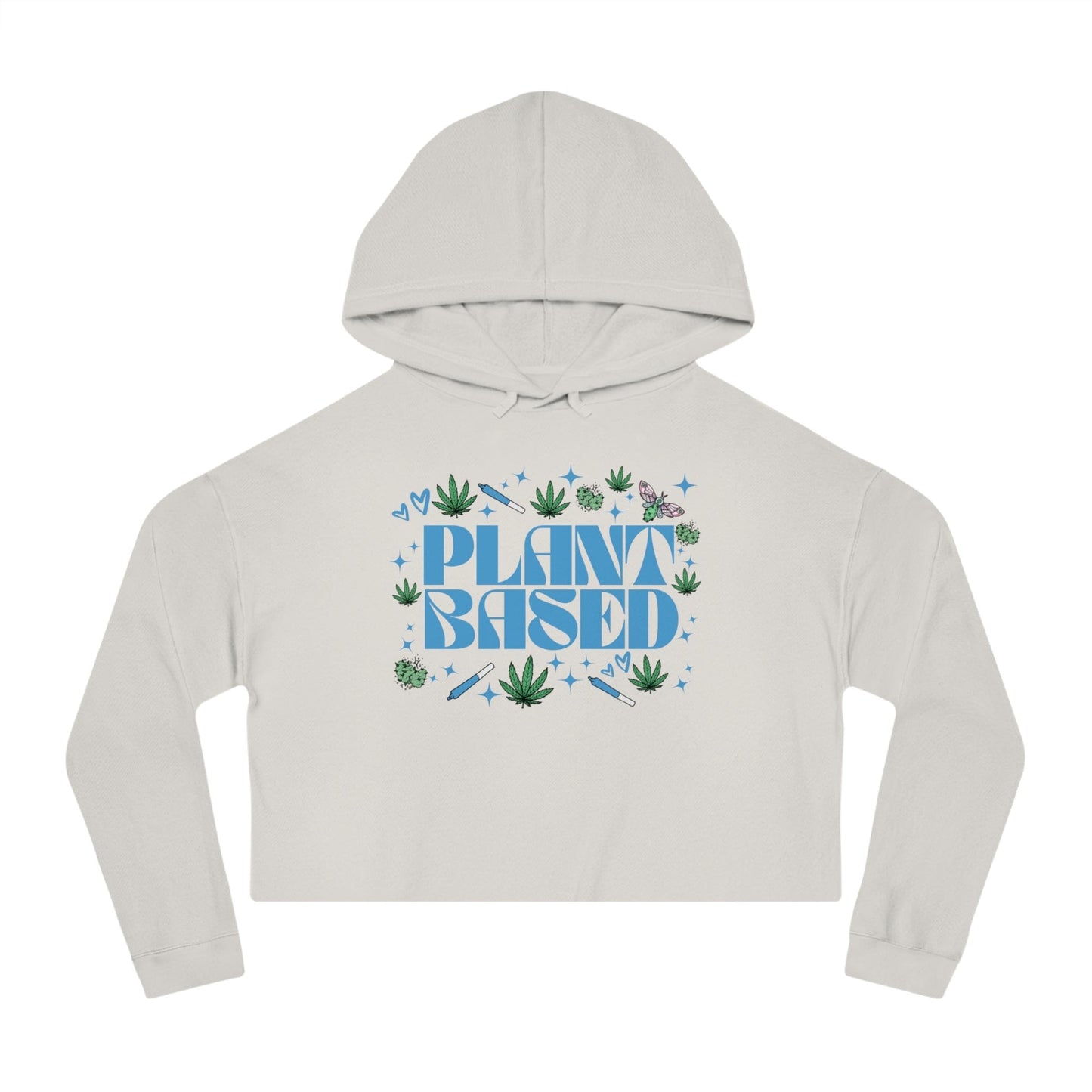 Plant Based Cropped Hooded Sweatshirt