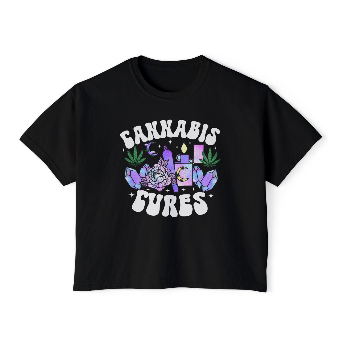 Cannabis Cures Cropped Tee
