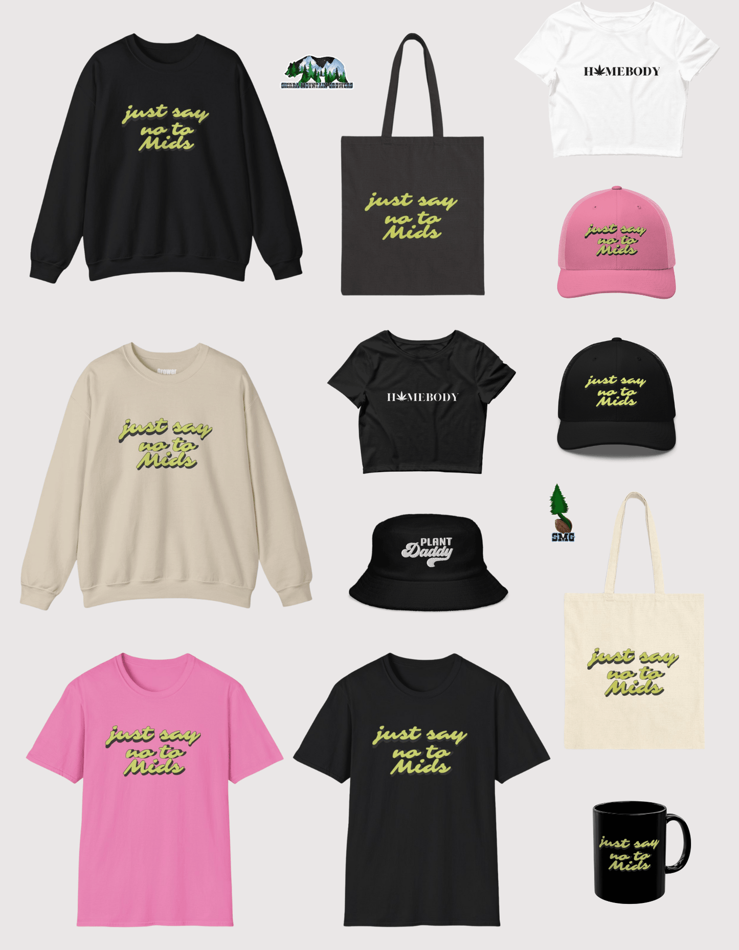 Just Say No to Mids Cotton Canvas Tote Bag