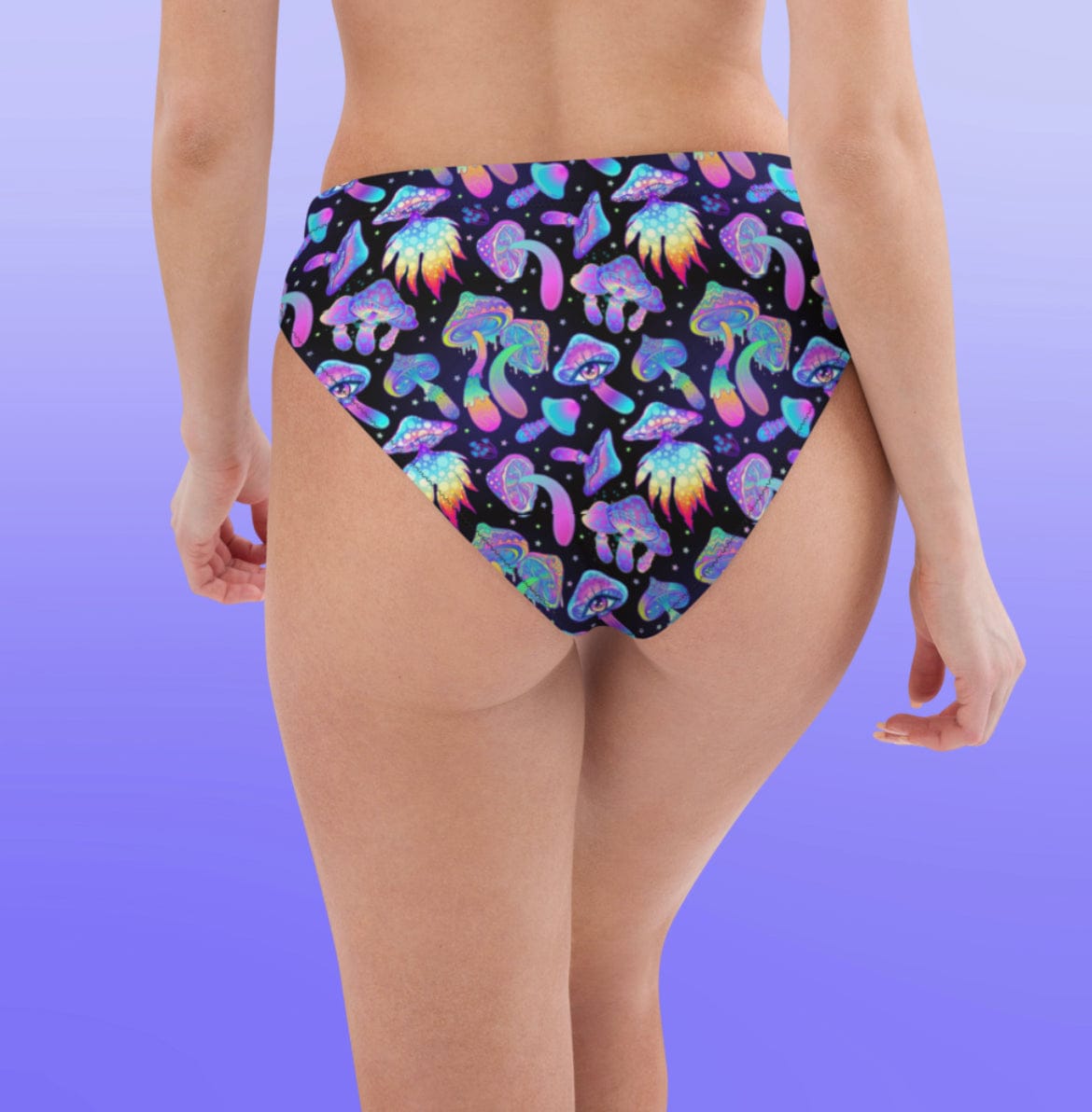 Magic Mushroom Bikini Bottoms (High Waisted)