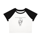 Born To Be a Babygirl Forced To Be a Big Dawg Raglan Baby T-Shirt