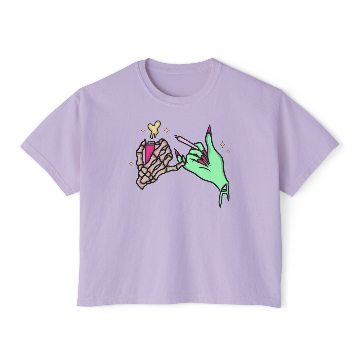 Sharing Is Caring Boxy Cropped Top