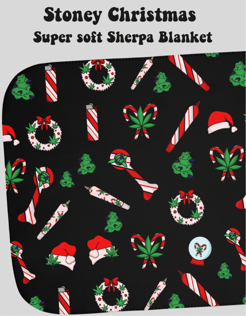 Stoney Christmas Sherpa Blanket