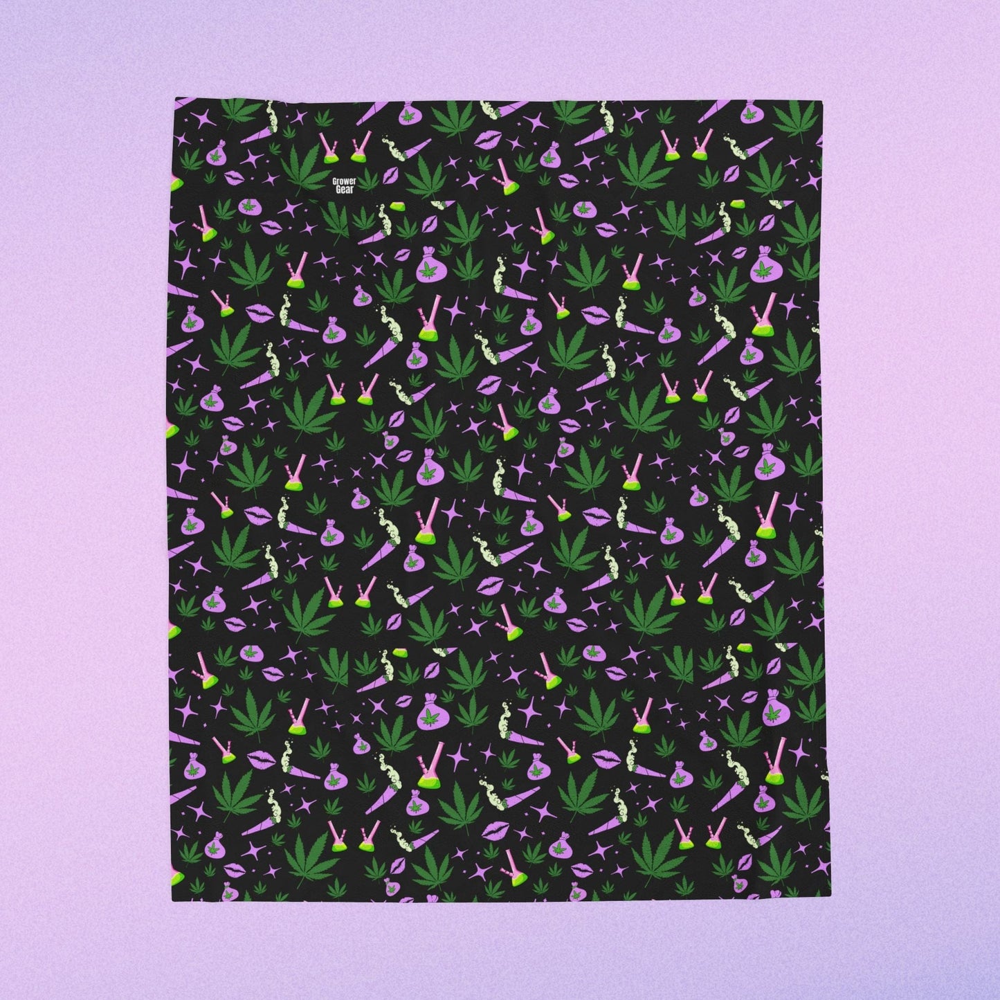 Stoner Babe Plush Velveteen Blanket