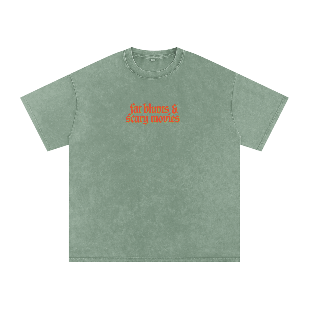 Fat Blunts & Scary Movies Snow Washed Oversized Cotton T-Shirt