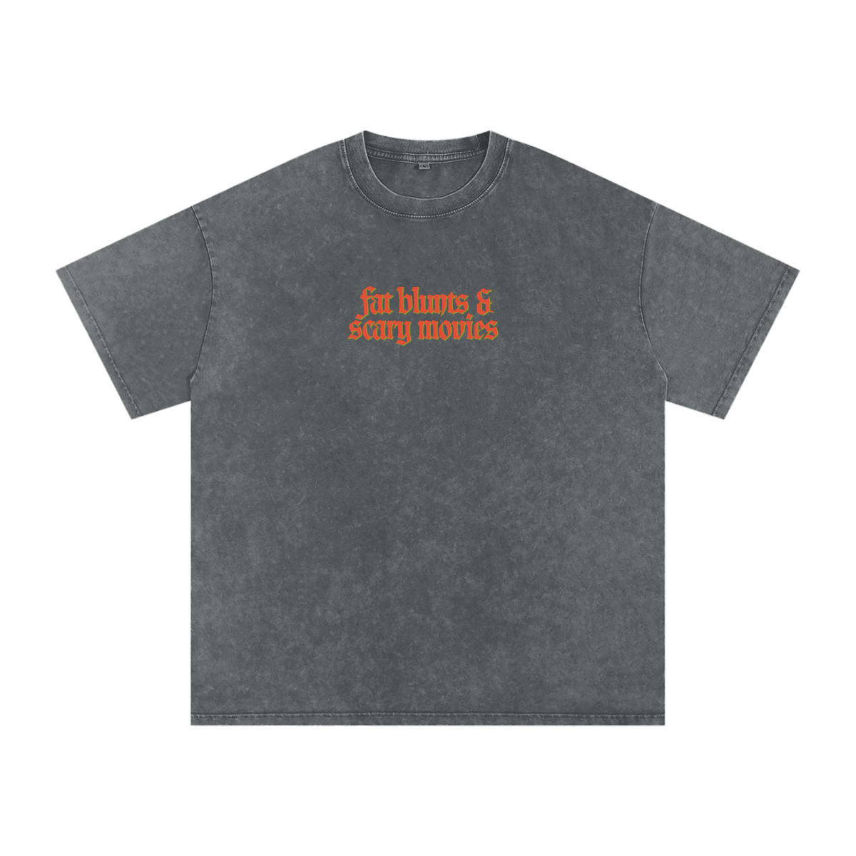 Fat Blunts & Scary Movies Snow Washed Oversized Cotton T-Shirt