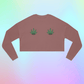 Weed Leaf Cropped Sweatshirt