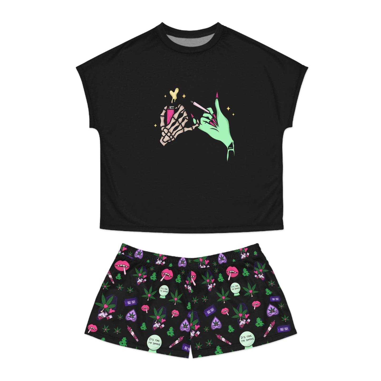 Spooky Stoner Babe Women's Pajama Set