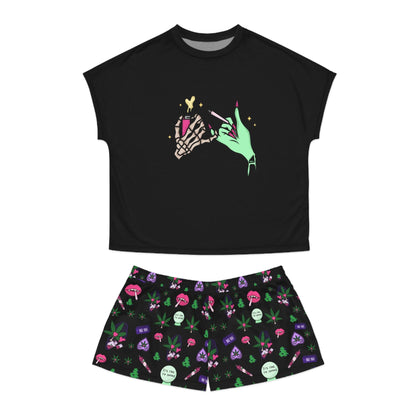 Spooky Stoner Babe Women's Pajama Set