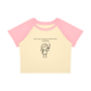Born To Be a Babygirl Forced To Be a Big Dawg Raglan Baby T-Shirt