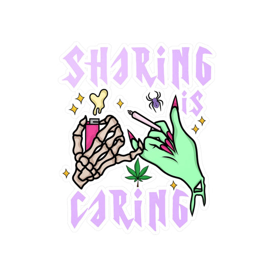 Sharing Is Caring Vinyl Die-Cut Sticker