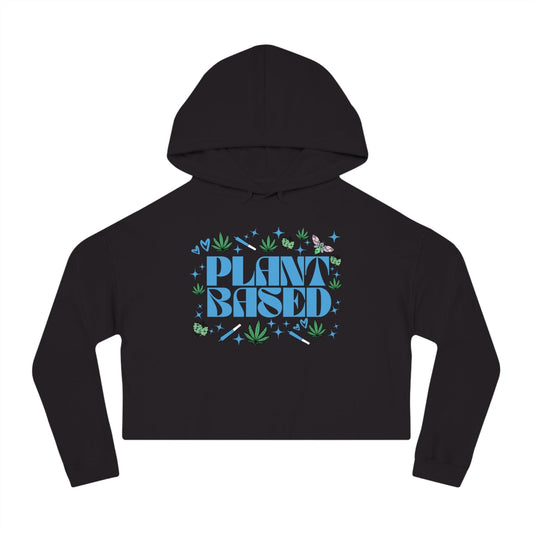 Plant Based Cropped Hooded Sweatshirt
