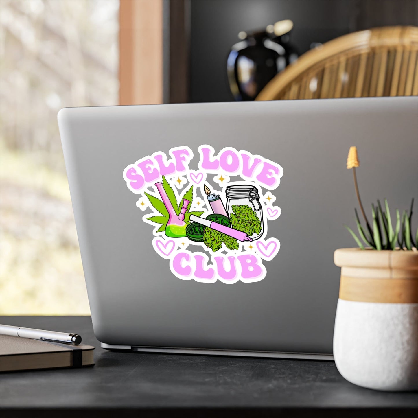 Self Care Club Vinyl Die-Cut Sticker