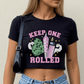 Keep On Rolled Crop Top