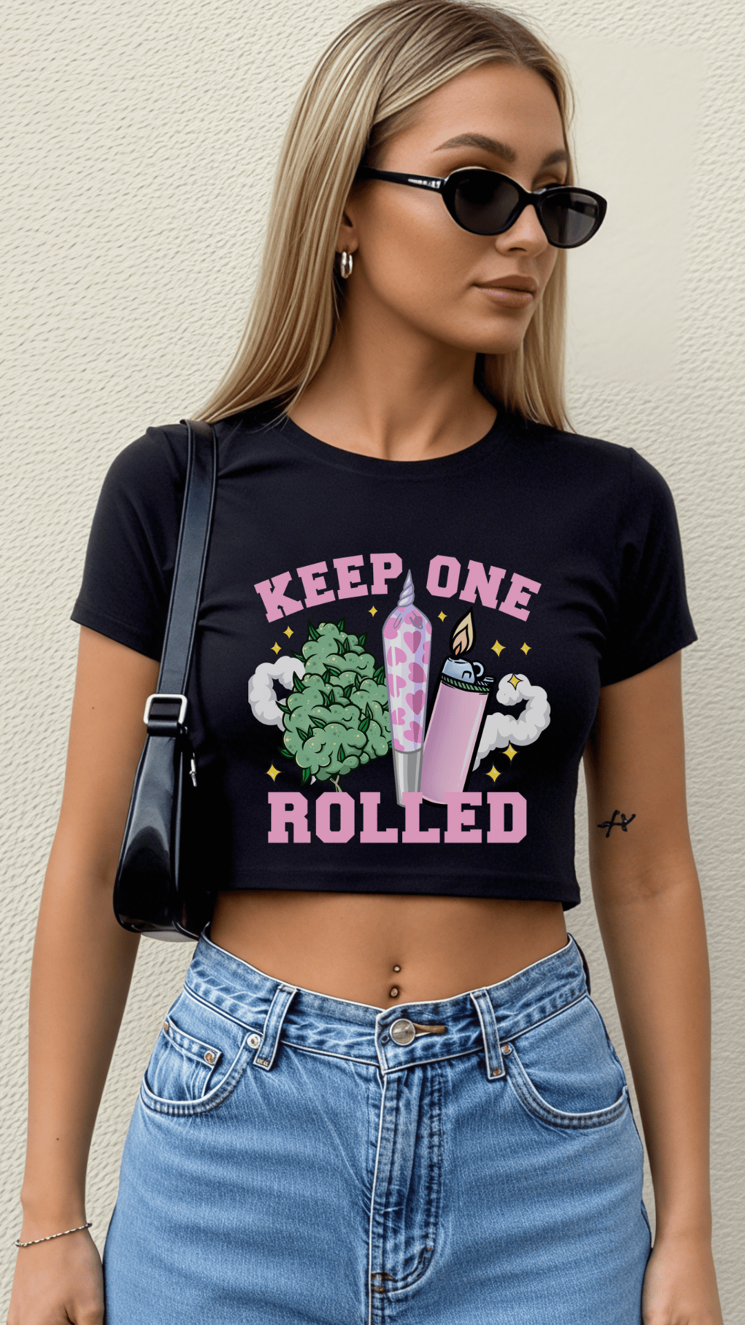 Keep On Rolled Crop Top
