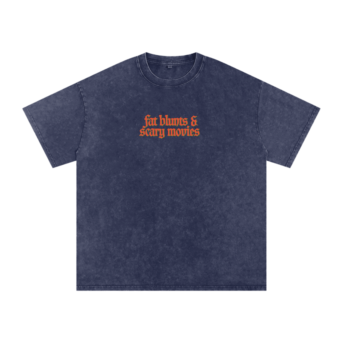 Fat Blunts & Scary Movies Snow Washed Oversized Cotton T-Shirt