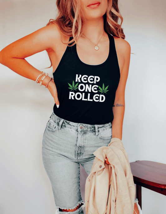 Keep One Rolled Racerback Tank