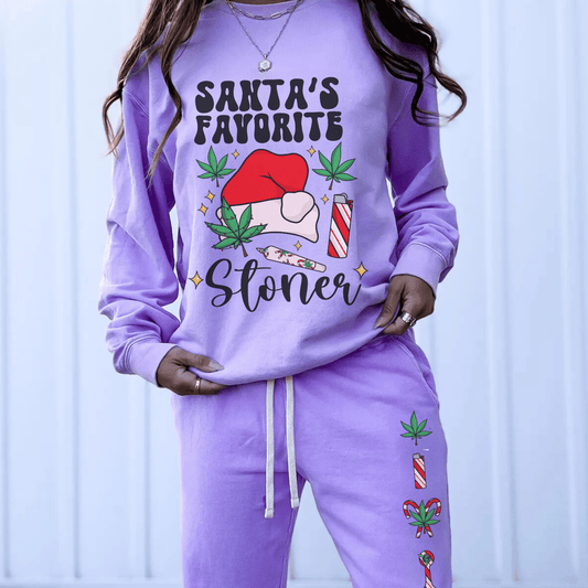 420 Christmas Fleece Sweatpants UNISEX