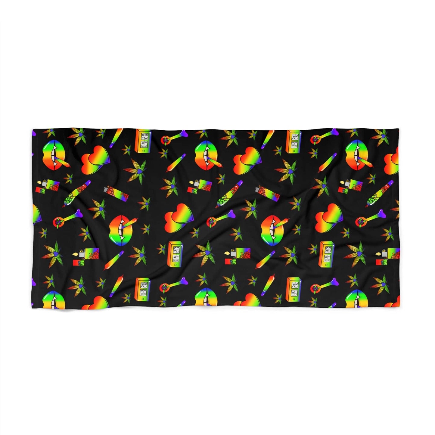 Vampire Stoner Babe Beach Towel