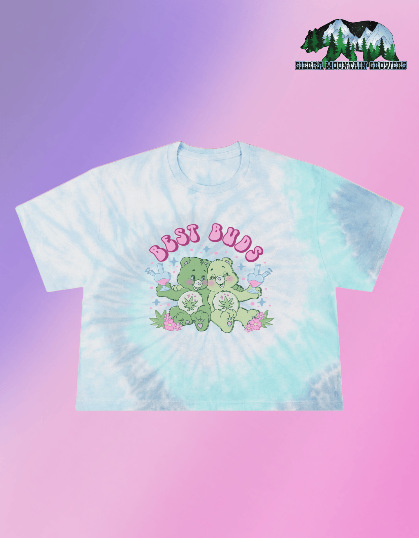 Best Buds Tie-Dye Crop Tee