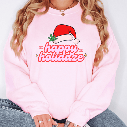 Happy Holidaze Christmas Crewneck Sweatshirt