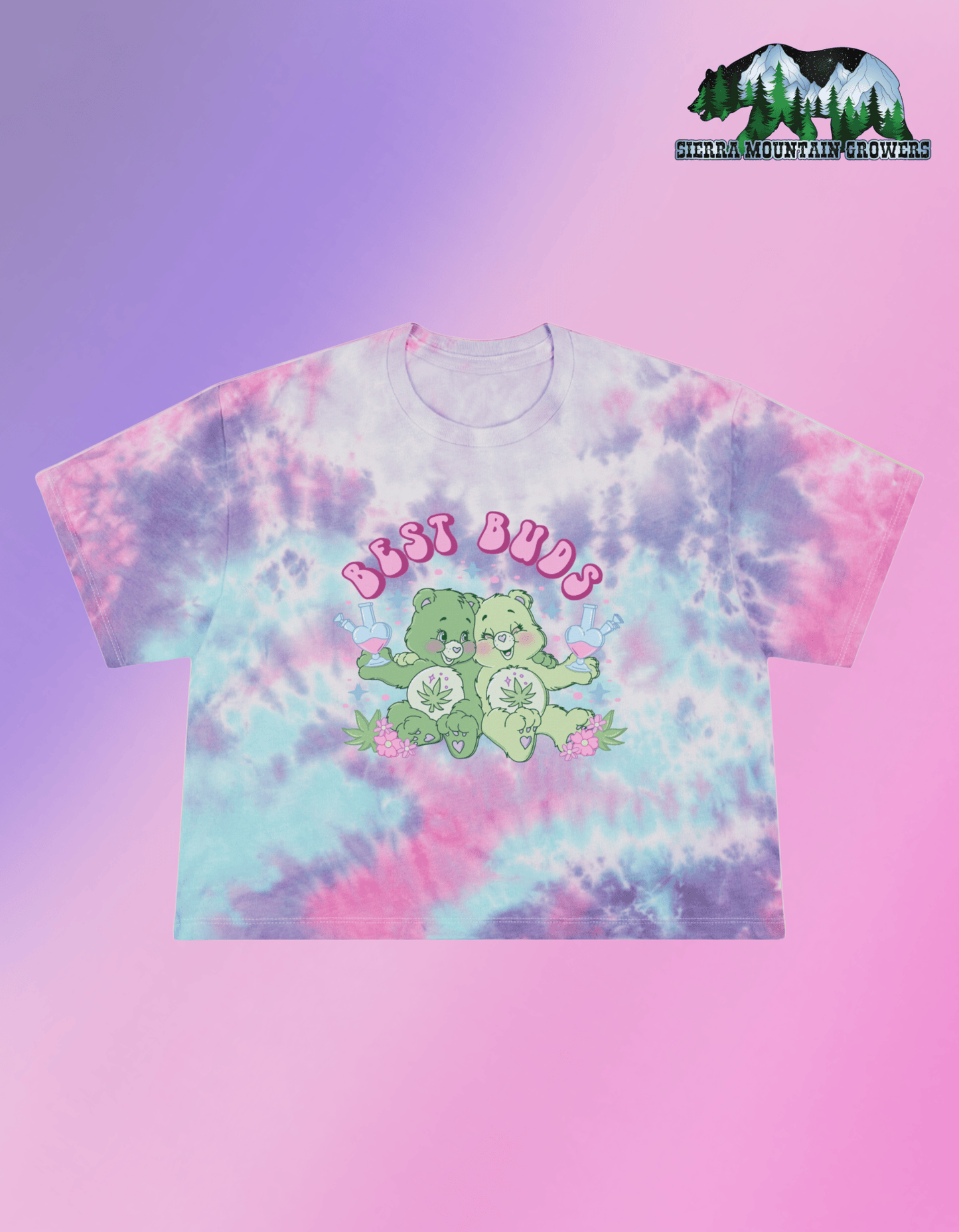 Best Buds Tie-Dye Crop Tee