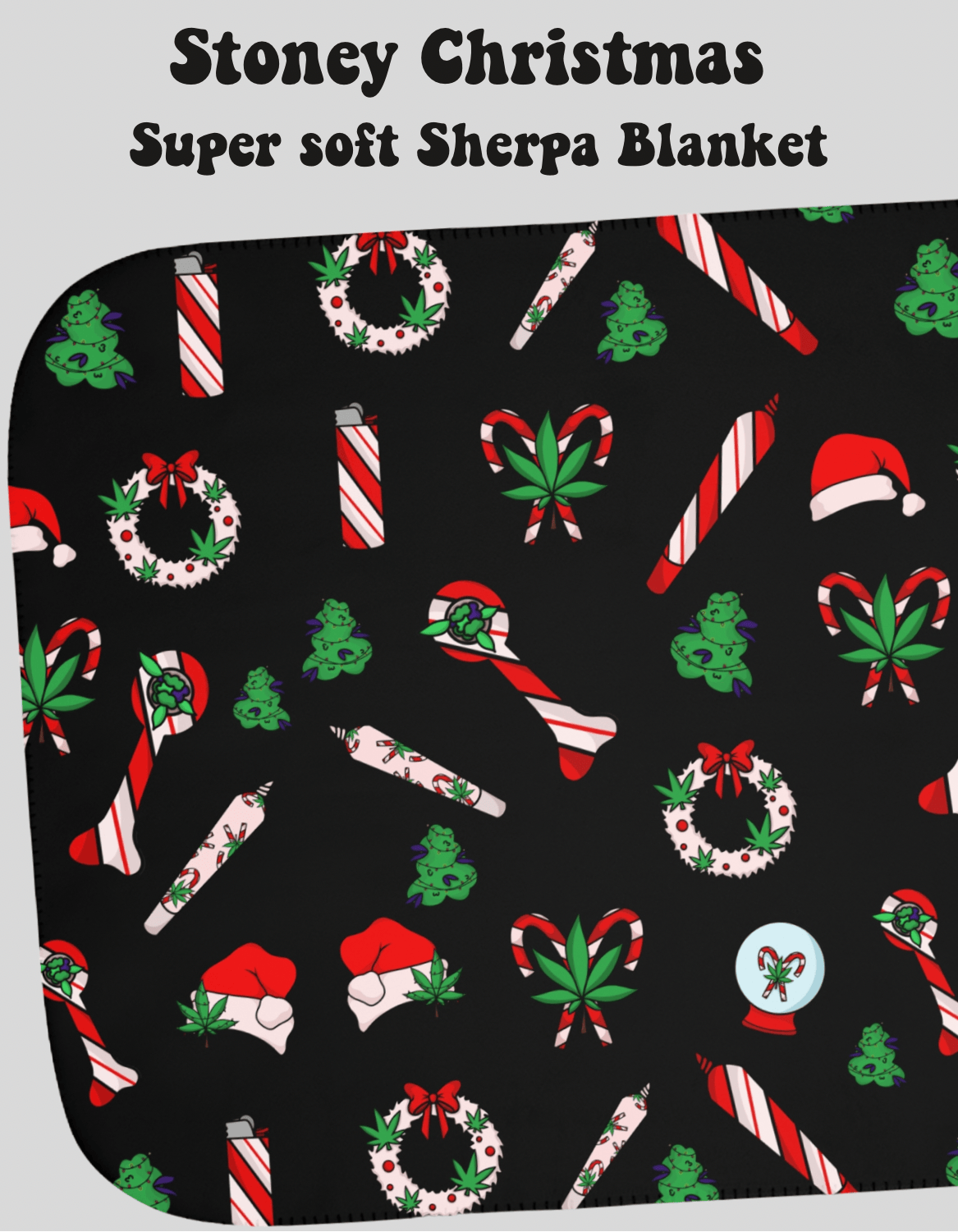 Stoney Christmas Sherpa Blanket