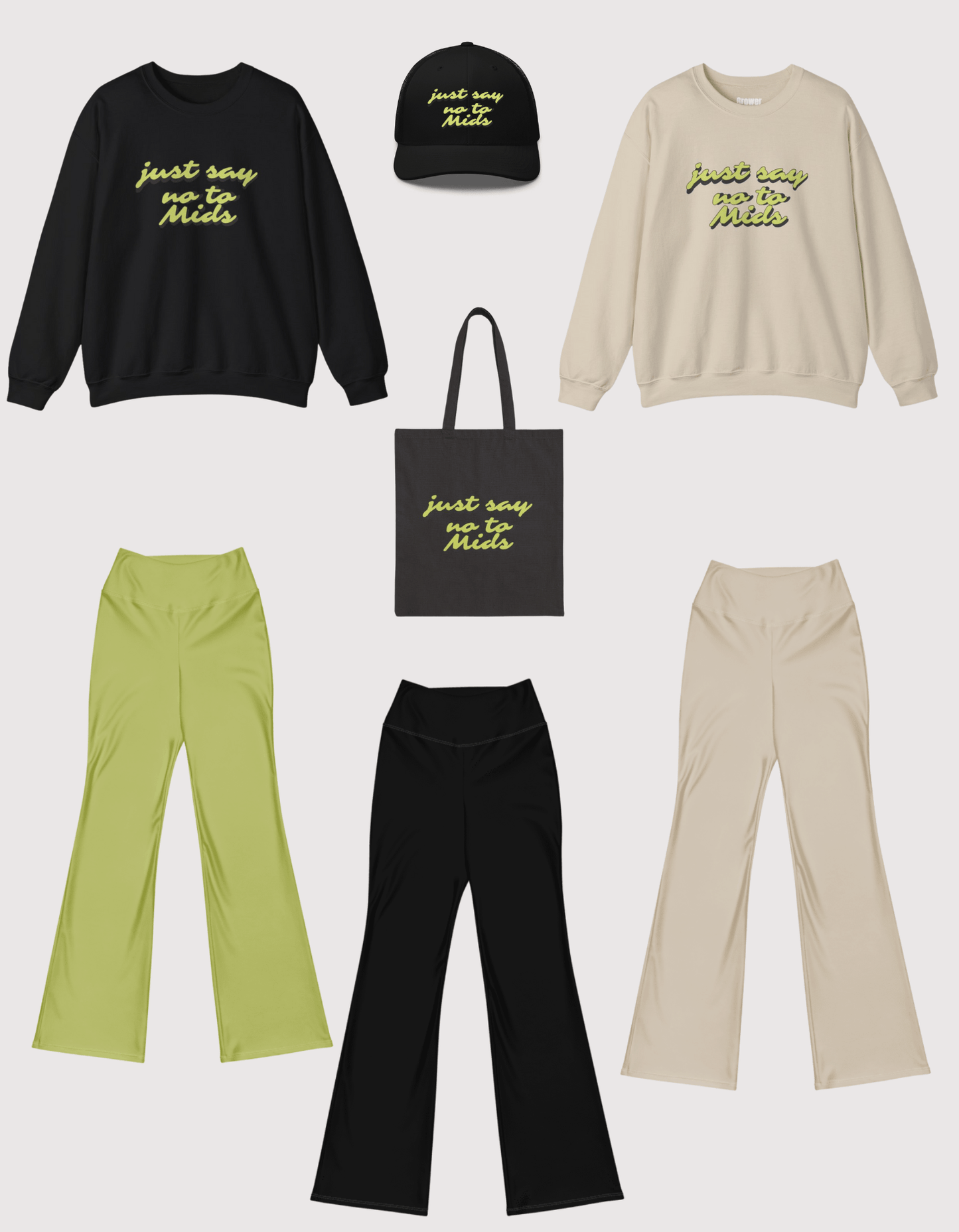 Just Say No to Mids Cotton Canvas Tote Bag