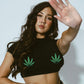 Weed Leaf Crop Top