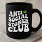 Anti-Social Stoner Club Black Mug