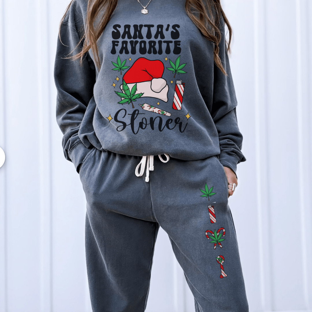420 Christmas Fleece Sweatpants UNISEX