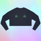 Weed Leaf Cropped Sweatshirt