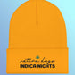 Sativa Days Indica Nights Cuffed Beanie