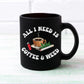 Coffee & Weed Black Mug(15oz)