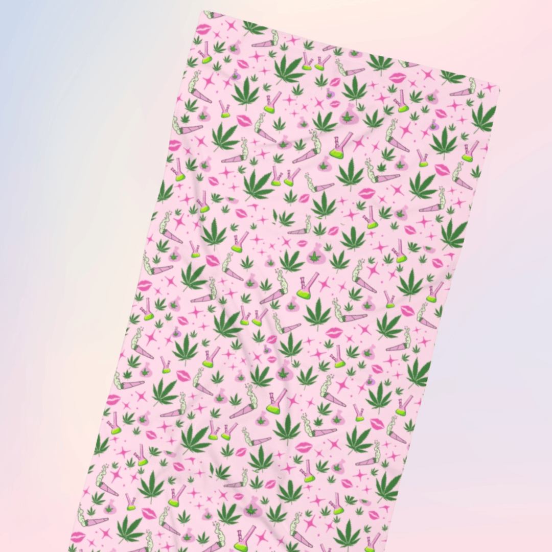 Stoner Babe Beach Towel