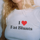 I Heart Fat Blunts Crop Top